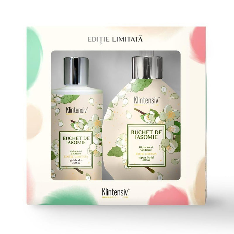 Pachet Klintensiv® Buchet de Iasomie | Gel de Dus 300 ml | Sapun Lichid 480 ml | Editie Limitata